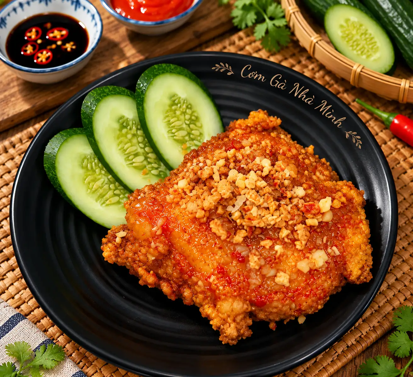 Hình ảnh Má Đùi Gà Mắm Tỏi ( Không Cơm )