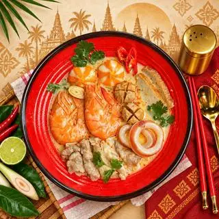 Hình ảnh Bún Tomyum Siêu Topping