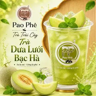 Hình ảnh Trà dưa lưới bạc hà
