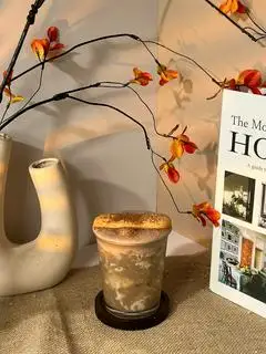 Hình ảnh Trà sữa hạt dẻ kem tiramisu