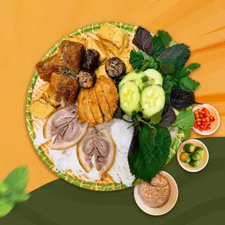Hình ảnh Bún Đậu đầy đủ + Sữa Đậu