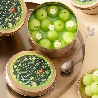 Hình ảnh Hộp Sweetin Petite - Dưa Lưới Minty Juicy (Bánh Hộp thiếc Mousse Dưa Lưới)