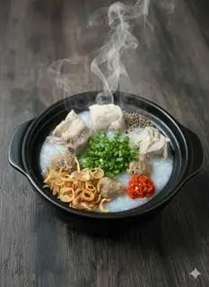 Hình ảnh Cháo sườn bò viên
