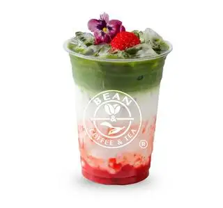 Hình ảnh Matcha latte dâu