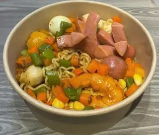Hình ảnh sale mì trộn 5 viên tôm bò cá rau củ