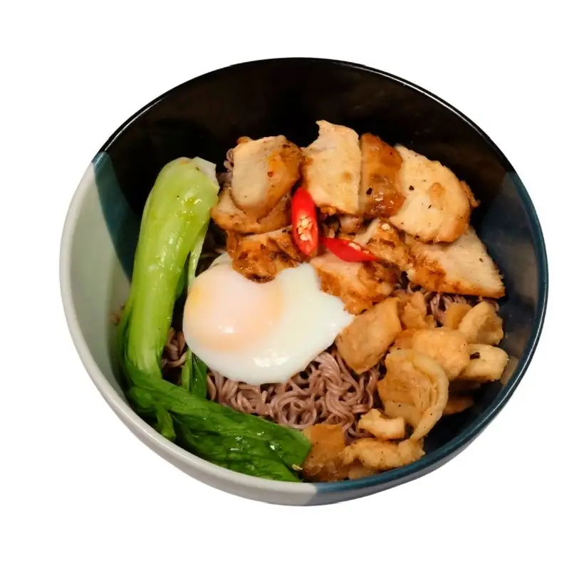 Gà nướng Caesar, tóp mỡ, trứng lòng đào - 55.000 ₫ tại Mì Trộn XP Deli - Lê Thị Riêng