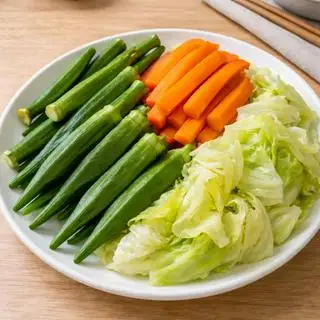 Rau luộc thơm ngon - 19.000 ₫ tại Cháo Ếch A.Sơn - Lê Văn Chí