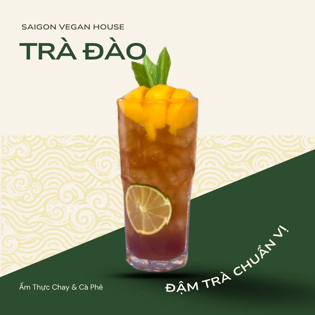 TRÀ ĐÀO - 39.000 ₫ tại SAIGON VEGAN HOUSE - Ẩm Thực Chay & Cà Phê - Lê Văn Sỹ