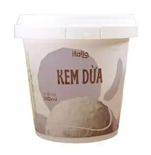 Hình ảnh Kem Hộp 380ml (250g) Dừa (Coconut)