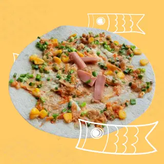 Bánh tráng nướng xúc xích - 25.000 ₫ tại Cô Huệ - Bánh Tráng Nướng Cuộn Trộn - Nguyễn Phúc Nguyên