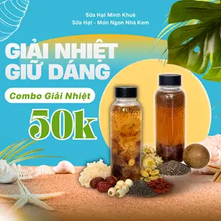 Combo Giải Nhiệt (1 Chè dưỡng nhan 500ml + 1 Sâm bông cúc 330ml) - 55.000 ₫ tại Sữa Hạt - Món Ngon Nhà Kem - Lê Văn Lương
