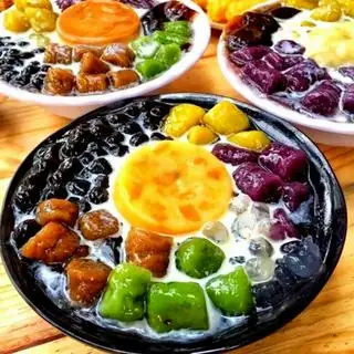 Hình ảnh Chè khoai dẻo bánh flan