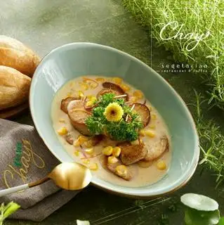 Hình ảnh Nấm sò vua baby áp chảo sốt bơ tỏi dùng kèm bánh mì nóng