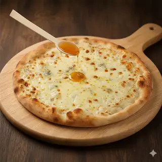 4 vị phô mai & mật ong - 4 cheeses & honey 26CM - 225.000 ₫ tại Lam Pizza - Nguyễn Hữu Thọ