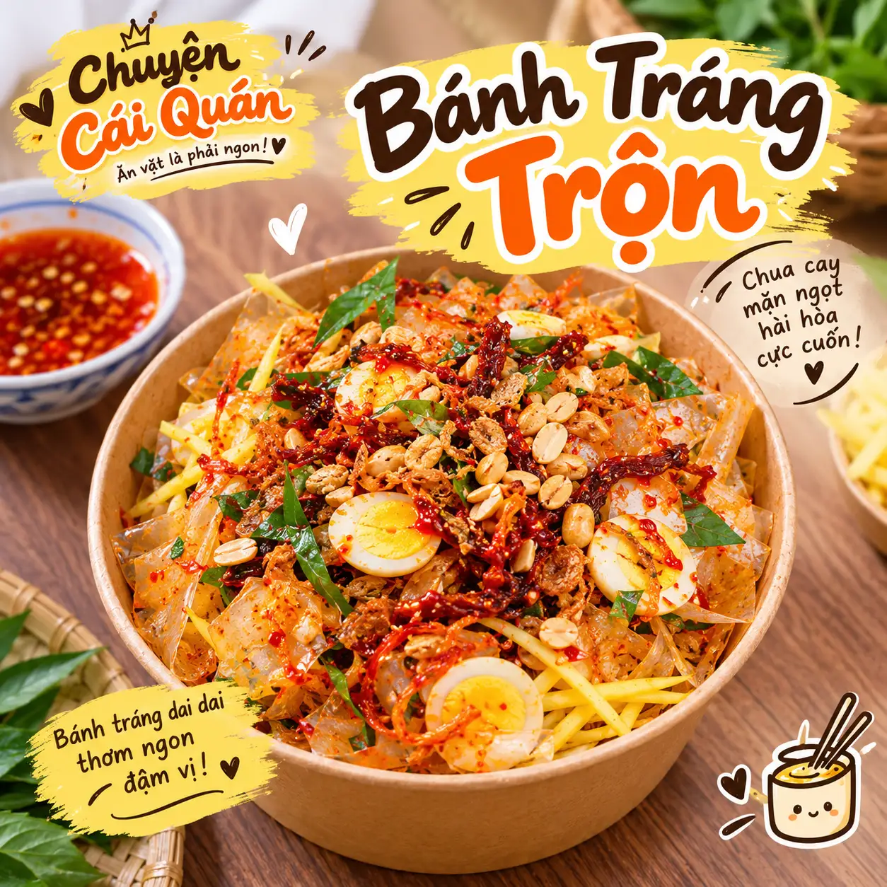 Hình ảnh Bánh Tráng Trộn