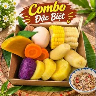 Hình ảnh Combo Đặc Biệt ( Bắp ,Trứng Gà , 2 Chuối Sáp , Cà Rốt , Bí Đỏ, Khoai Lang