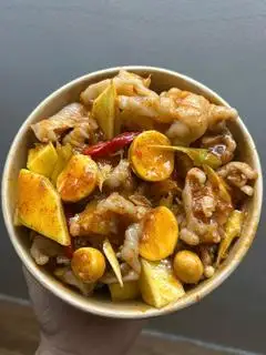 Hình ảnh Chân gà mix trứng non sốt Thái - 10 chân - 300gr trứng