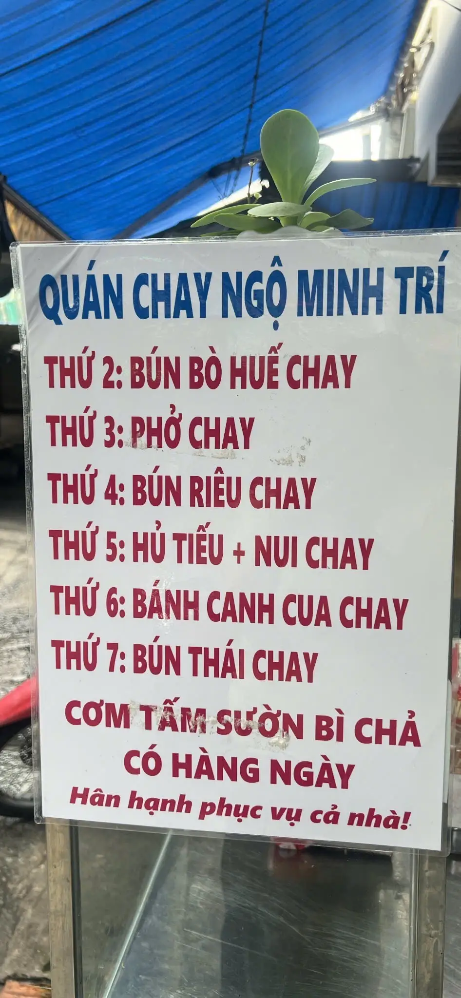  Bún bò Huế chay - 40.000 ₫ tại Quán Chay Ngộ Minh Trí - Lê Hồng Phong