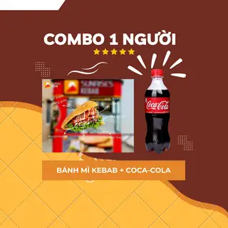 Hình ảnh Bánh Mì Kebab + Cocacola