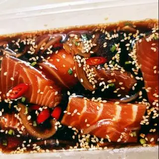 Hình ảnh Cá hồi ngâm tương nhật - 200gr cá