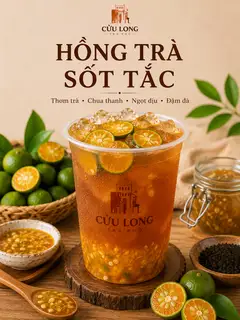 Hình ảnh Hồng trà sốt tắc 