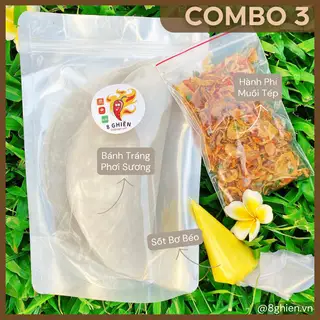 Hình ảnh Combo 3 Bánh Tráng Cuốn Hành Phi Muối Tép - Túi Bơ Trứng Thơm Béo