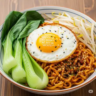 Mì Trộn Koreno Trứng Chiên - 30.000 ₫ tại Mì Trộn Indomie & Bánh Cuốn Nóng 155A - Triệu Quang Phục