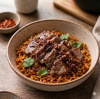 Hình ảnh Mỳ trộn indomie bò ba chỉ