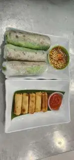 Hình ảnh Combo Chay No Khoẻ (5 Chả giò+3 Gỏi cuốn)