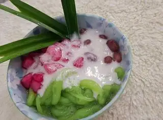 Hình ảnh Chè đậu đỏ tươi mix thạch củ năng