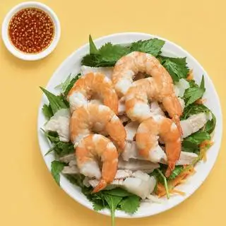 GỎI ĐẶC BIỆT TÔM - THỊT PHẦN LỚN - 98.000 ₫ tại Lộc Rừng Food - Gỏi Đu Đủ Tôm Gà Xé & Súp Gà Hầm Nấm - Đường Số 47