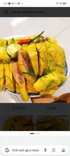 Hình ảnh Gà ủ muối nửa con kèm sốt chấm 
