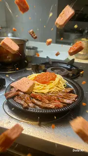 Bít tết ăn kèm mỳ ý - 159.000 ₫ tại Beefsteak Chú Hiếu - Phú Mỹ