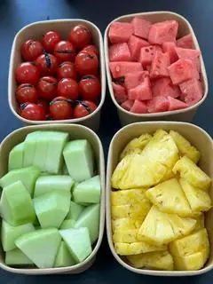 Hình ảnh Combo box mix lê + táo + dứa