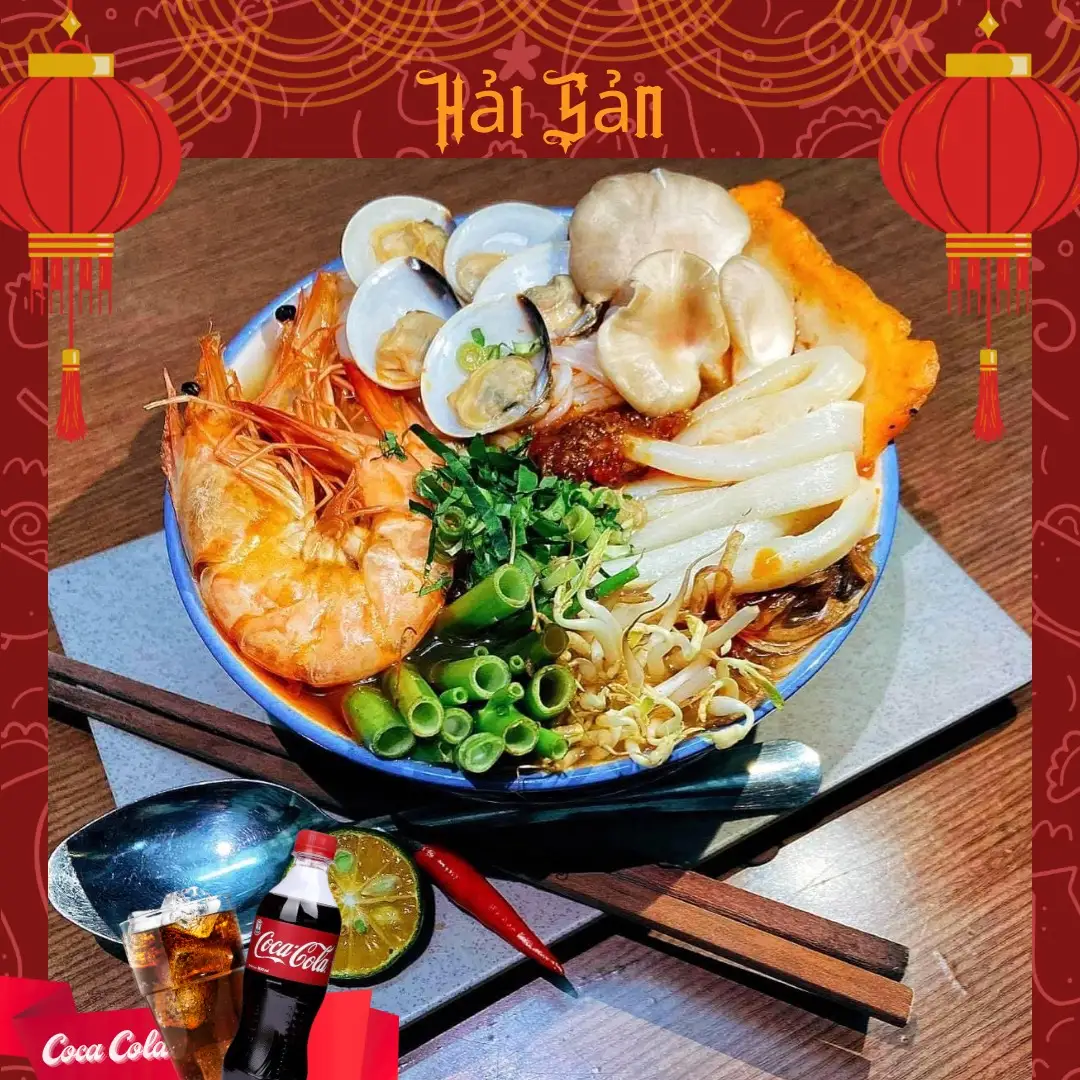 Bún Thái cay hải sản + Coca-Cola - 79.999 ₫ tại Bún Thái Cay Tiên Tiên