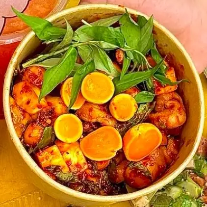 chân gà MIX trứng non sốt thái- tặng kèm ly nước - 75.000 ₫ tại Ăn Vặt & Chân Gà Sốt Thái Tmqt Shop - Phạm Văn Chiêu 