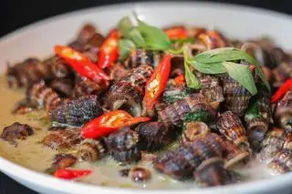 Hình ảnh ốc len xào dừa
