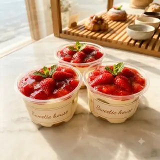 Hình ảnh Bánh Tiramisu cup vị Dâu