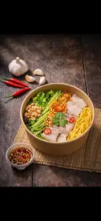 Hình ảnh Bún Nước Tương Thịt Luộc Siêu Cay