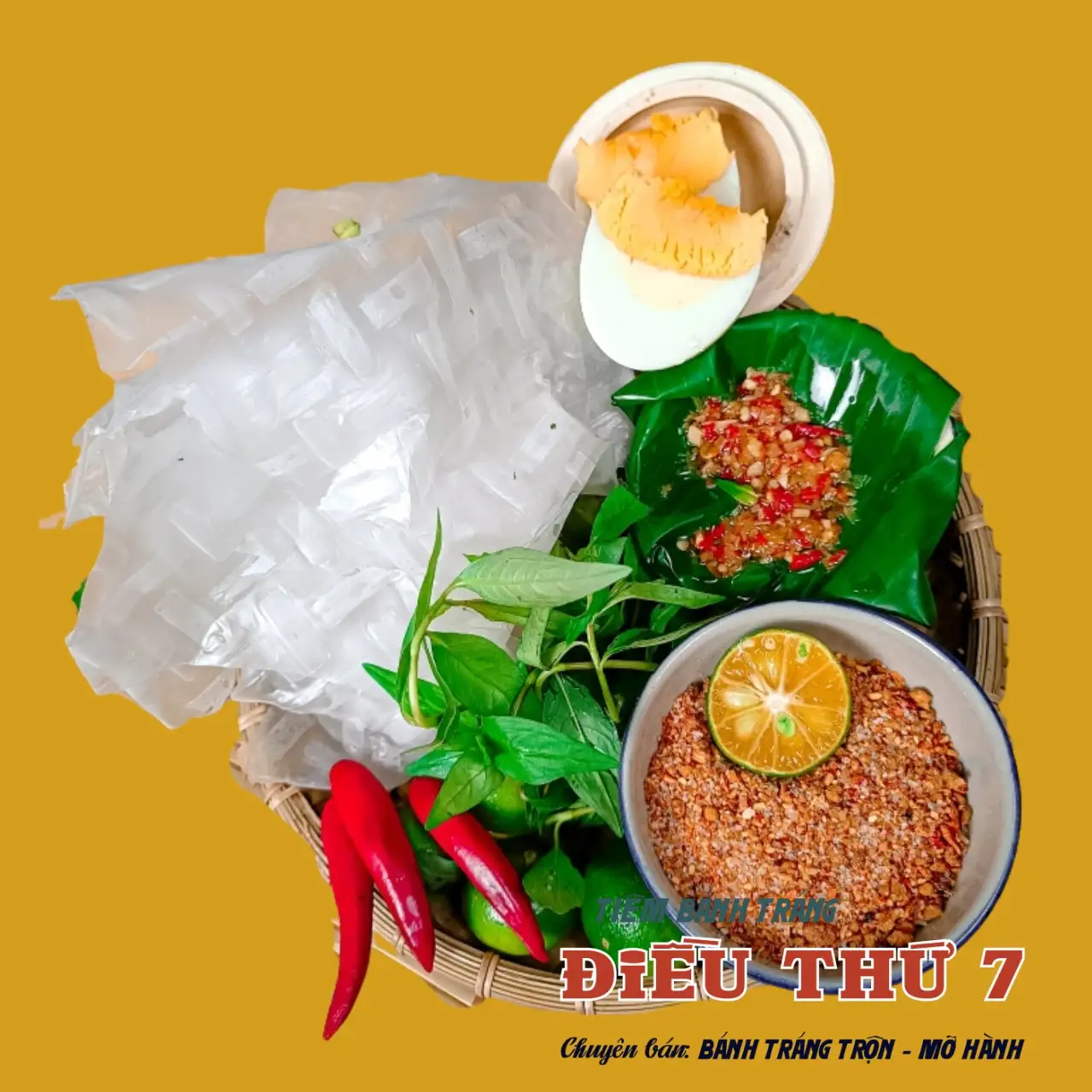 Hình ảnh Bánh Tráng Chấm trứng gà