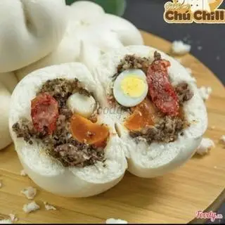 Hình ảnh Bánh bao thập cẩm trứng muối và trứng cút