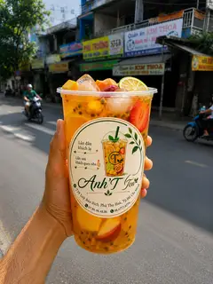 Hình ảnh 1 bánh tráng ê hề - 1 trà trái cây nhiệt đới ly 1L