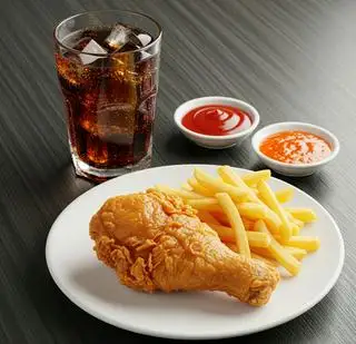 Combo 1 Miếng Gà Rán Truyền Thống + Món Ăn Kèm + Nước - 62.000 ₫ tại Delica - Mỳ Ý Và Pizza - Phan Văn Trị