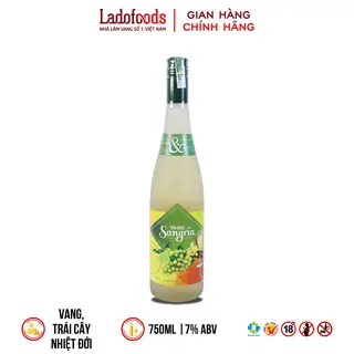 Vivazz Sangria White Wine 750ml - 7% - 202.000 ₫ tại Ladofoods - Phan Văn Trị