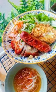 Bún Heo Quay Đặc Biệt  - 55.000 ₫ tại Tiệm Ăn Hòa My 588 - Bánh Mì & Bánh Hỏi Heo Quay - Kênh 19-5