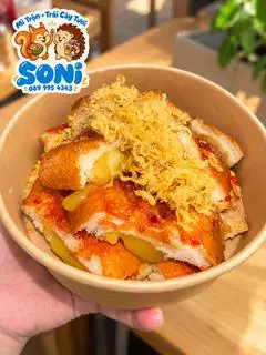 Hình ảnh Bánh mì nướng muối ớt siêu sốt chảy