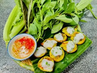 Bánh khọt TÔM - 70.000 ₫ tại Cô Năm - Bánh Xèo, Bánh Khọt Rau Rừng & Gỏi Cuốn - Đường Số 6