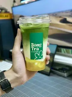 Hình ảnh Matcha latte chuối