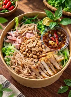 Hình ảnh Bún mắm nêm - trà chanh