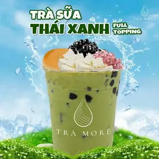 Hình ảnh Trà Sữa Thái Xanh Full Topping 